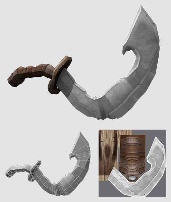 Fishhooked Sword