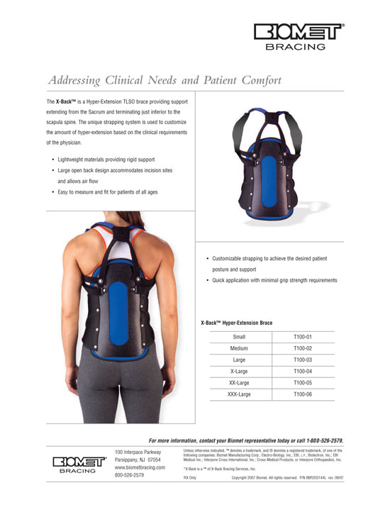 Biomet Sell Sheet